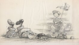 Peter De Sève - Baseball - Illustration originale