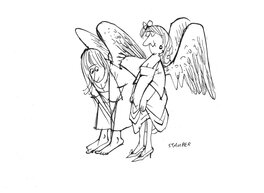 Jules Stauber - Angels - Illustration originale