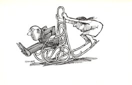 Jules Stauber - Rocking chair - Original Illustration