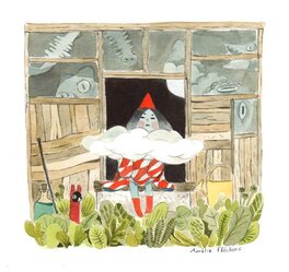 Amélie Flechais - La maison du magicien - Original Illustration