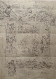 Les Fables de L'Humpur - T2 - Muryd - crayonné original Planche 5 Les Fables de L'Humpur - T2 - Muryd - crayonné original Planche 5