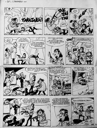 Jean-Claude Fournier - Spirou et Fantasio, L'Ankou - Planche originale