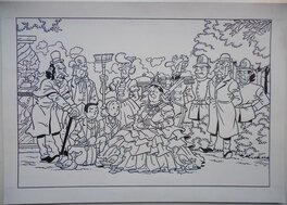Luc Morjaeu - Suske en Wiske 313 De kwakende Queen - Illustration originale