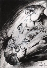 Sam Kieth - Hulk vs. Hyde - Original Illustration