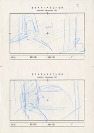 Moebius - Storyboard du film d'animation Starwatcher Arzak - Œuvre originale