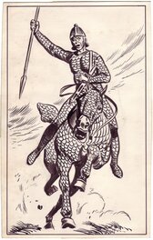 Fred & Liliane Funcken - L'histoire du monde, "Il y avait la Macédoine, 2, une imposante armée". - Original Illustration