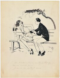 René Giffey - "... que je suis une honnête femme!" - Illustration originale