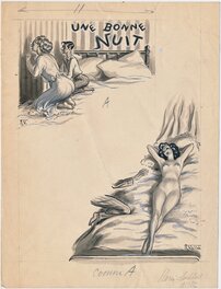 Armand Vallée - "une bonne nuit", Paris Cocktail n°22 - Original Illustration