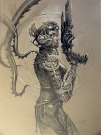 Didier Graffet - Lady Steampunk - Planche originale