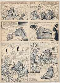 René Pellos - "les Pieds Nickelés trappeurs", pl. 10 - Comic Strip