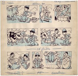 Raoul Thomen - Charlot, album 2, "Les bonnes farces de Charlot", pl. 51. - Comic Strip