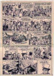 Fred & Liliane Funcken - Jean Valjean, pl. 3, recueil Tintin 30, n° 11. - Planche originale