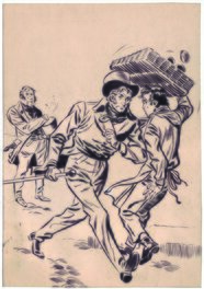 Fred & Liliane Funcken - Le duel du docteur Laënnec, cover, recueil Tintin 30 n°6 - Original Cover