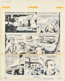 René Deynis - "jacques Flash, "L'invisible fait des siennes", pl. 36, Vaillant 1012 - Planche originale