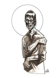 Sylvain Guinebaud - Fanart-Zombie - Original art