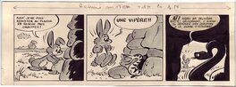 Raymond Macherot - "les trois cachettes de Civet Lapin", strip 16. - Planche originale
