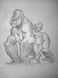 Gofundme Maëster-Gorilla Girl crayonné