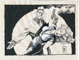 Jordi Bernet - La giffle. - Original Illustration