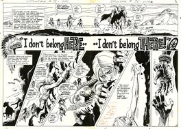 Joe Kubert - Showcase # 85 Double page 2 er 3. Firehair . - Comic Strip