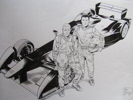 Marc Bourgne - Michel VAILLANT - Original Illustration