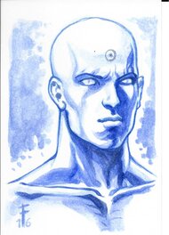 Fred Grivaud - The WATCHMEN : DOCTOR MANHATTAN - Original Illustration