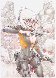 Pierre-Mony Chan - Cross Fire - Gina - Illustration - Original Illustration