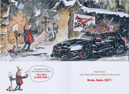 Carte de voeux. Carte de voeux.