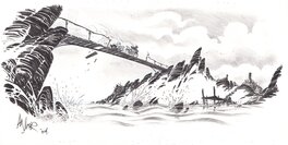 Anlor - Le Pont - Original Illustration