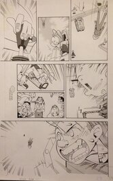 Jean-David Morvan - 2006 - Spirou - Des valises sous les bras, page 25 - Planche originale