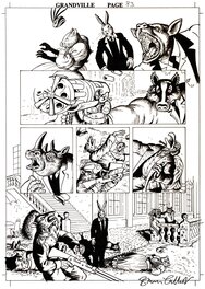 Bryan Talbot - Grandville p83 - Planche originale