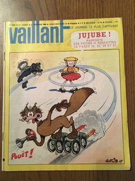 Couverture de Vaillant de 1965 (couleur réalisée par Gotlib Himself)