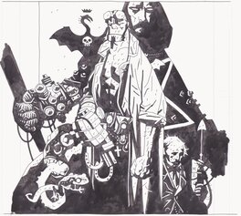 Mike Mignola - Hellboy #1 (cover) - Original Cover