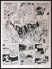 Olivier Schwartz - Spirou - Le groom vert de gris - planche 26 - Planche originale