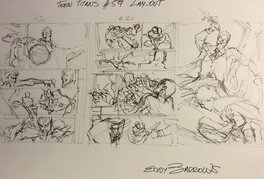 Eddy Barrows - Teen titan - Planche originale