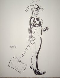 Joseph Michael Linsner - Joe Michael Linsner Harley Quinn - Original Illustration