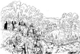 Eric Lambert - Surveillance des romains - Original Illustration