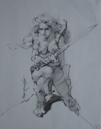 Tony DeZuniga - Tony Dezuniga Red Sonja - Illustration originale