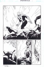 Tim Sale - 2002-07 Sale: Spider-Man - Blue #1 p14 vs. Green Goblin - Planche originale