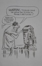 Julien/CDM - Fluide Glacial #474 : Special Star Wars - Illustration originale