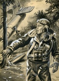 Enzo Magni - Crash dans les bois - Original Illustration