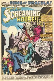 Tomb Dracula Splash page publiée colorisee Tomb Dracula Splash page publiée colorisee