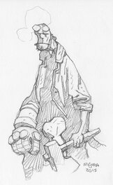 Mike Mignola - Mignola - Hellboy et sa hache - Original Illustration