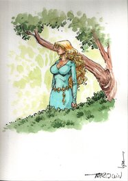 Didier Tarquin - C'ian de Troy - Original Illustration