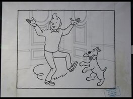 Studios Herge - Tintin et Milou - Original Illustration