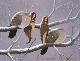 Fées sous la neige.