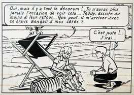 Détail troisième case de la deuxième bande. Détail troisième case de la deuxième bande.