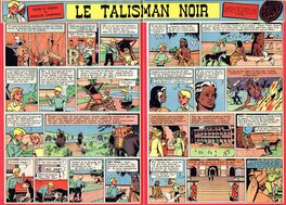 Prépubliée dans le « Tintin » n°16 de 1956 du 18 Avril 1956 en page 13.