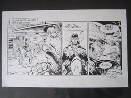 Planche originale strip western thierry girod