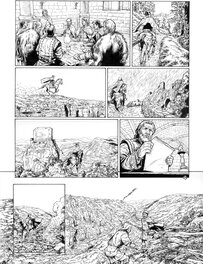 Eric Lambert - Cathare T4 "l'église de satan" page19 - Planche originale