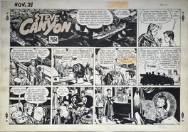 Milton Caniff - Steve Canyon (Sunday strip - November 21, 1948) - Planche originale